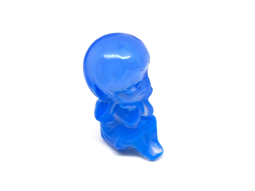Figura Üveg kék angyalka 4cm
